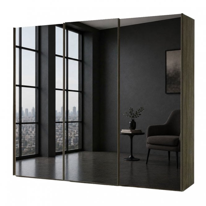 Dakar 2 300cm 3 Door All Mirror Sliding Robe