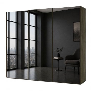 Dakar 2 300cm 3 Door All Mirror Sliding Robe