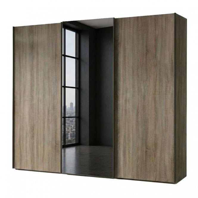 Dakar 2 300cm 3 Door 1 Mirror Sliding Robe