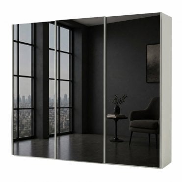 Darwin 300cm 3 Door All Mirror Sliding Robe