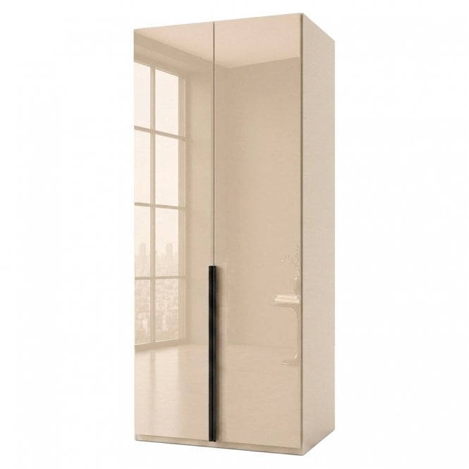 Daytona 100cm 2 Door All Glass Hinged Robe