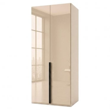 Daytona 100cm 2 Door All Glass Hinged Robe