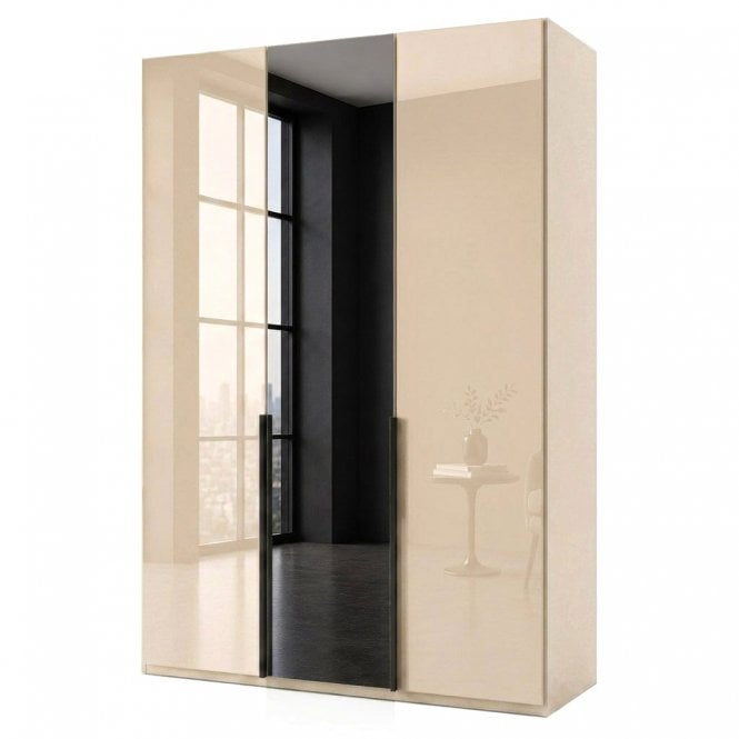 Daytona 150cm 3 Door Glass and 1 Mirror Door Hinged Robe