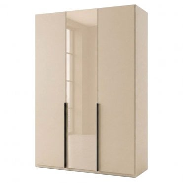 Daytona 150cm 3 Door Wood and 1 Glass Door Hinged Robe