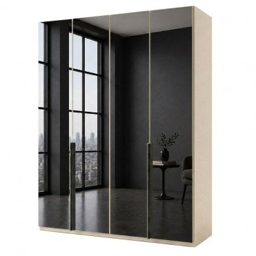 Daytona 200cm 4 Door All Mirror Hinged Robe