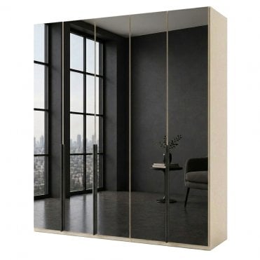 Daytona 250cm 5 Door All Mirror Hinged Robe
