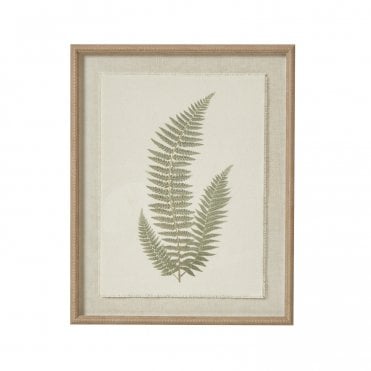 Delicate Fern with Beaded Frame