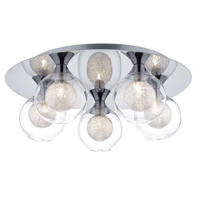 Eil 5 Light Flush Polished Chrome