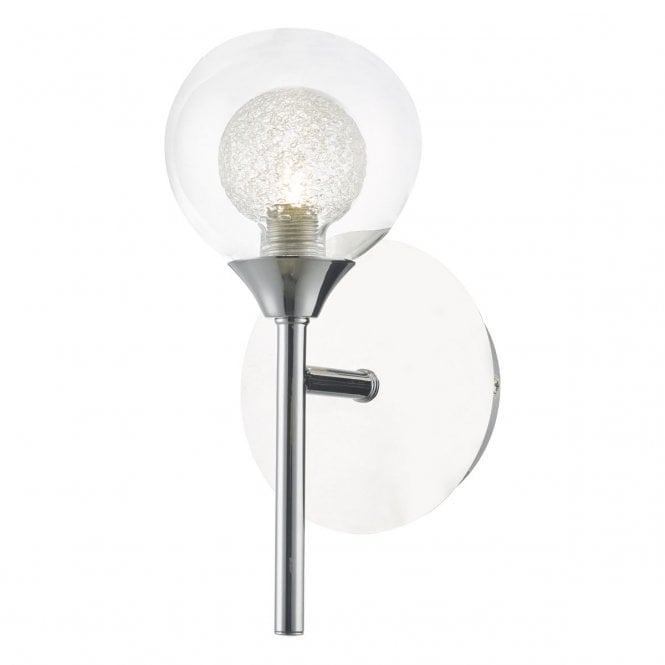 Eil Wall Light Polished Chrome Glass