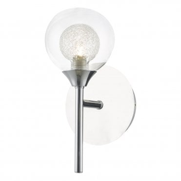 Eil Wall Light Polished Chrome Glass