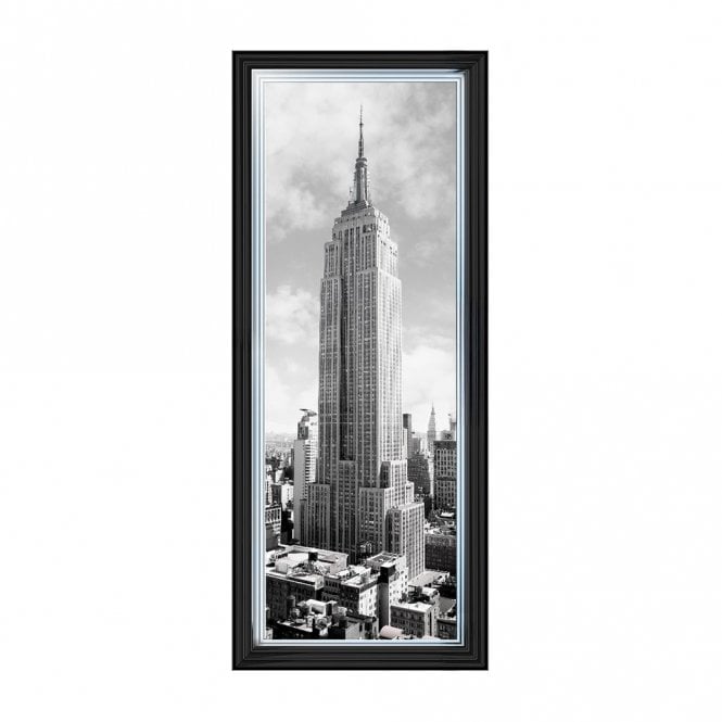 Empire state building - Two tone silver frame