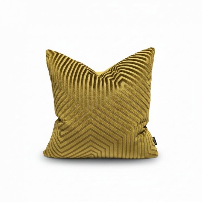 Enzo Olive Velvet Cushion 55x55