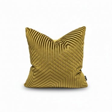 Enzo Olive Velvet Cushion 55x55