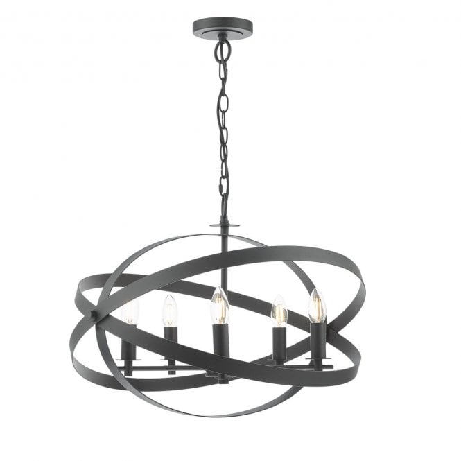 Gaia Sweeping Metalwork 5 Light Pendant