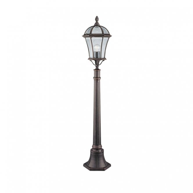 Gillean Outdoor Post Rustic Brown & Glass 140cm