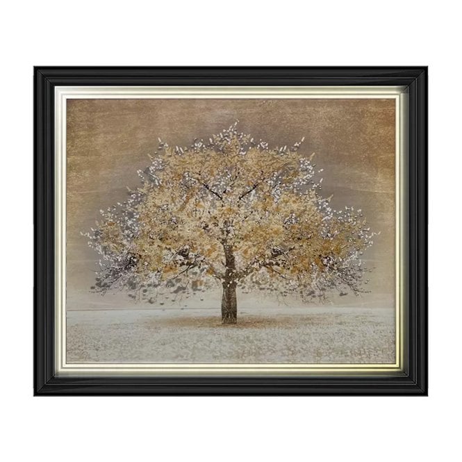 Gold tree - Two tone gold/black frame - Plain
