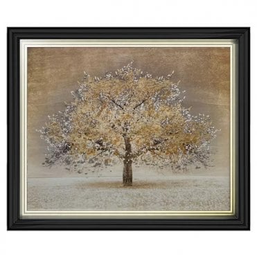 Gold tree - Two tone gold/black frame - Plain