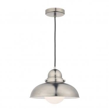 Grasmere 1 Light Pendant Antique Chrome
