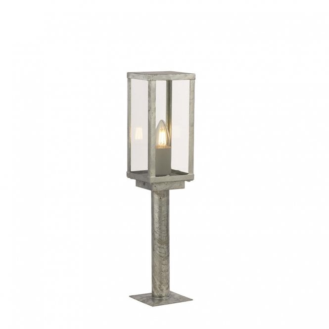 Grasmoor Outdoor Post Galvanised Silver 50cm