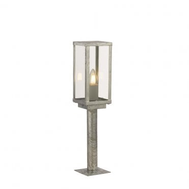 Grasmoor Outdoor Post Galvanised Silver 50cm