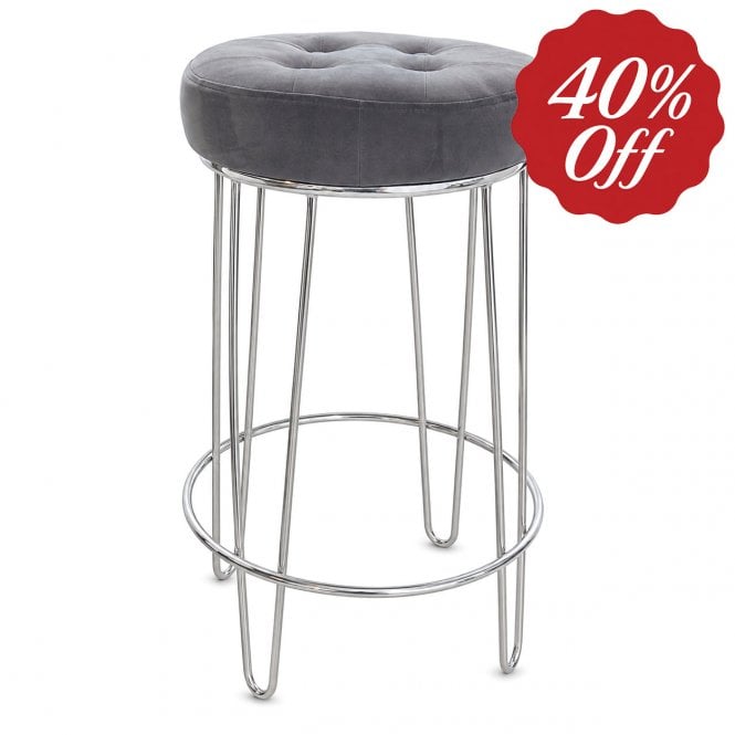 Grey Barstool (Display Only)