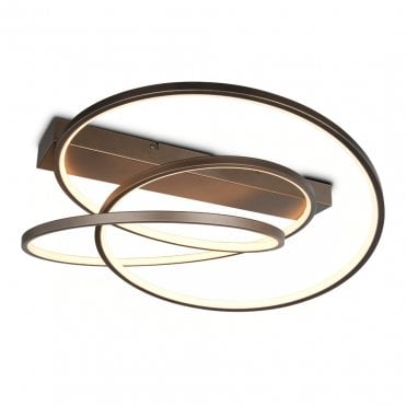 Hartwell Platinum Amber Ceiling Lamp
