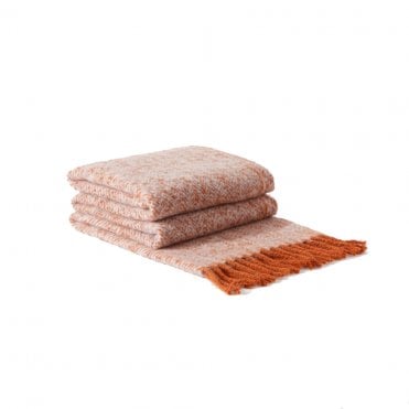 Herringbone Rust Throw