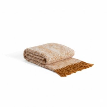 Herringbone Gold Throw