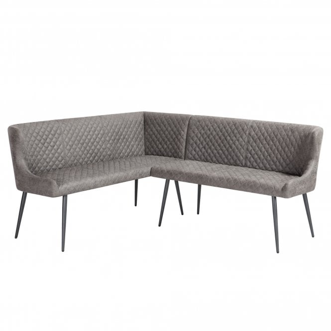 Hilton Left Hand Corner Bench - Grey