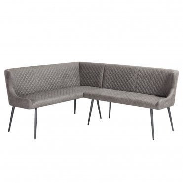 Hilton Left Hand Corner Bench - Grey