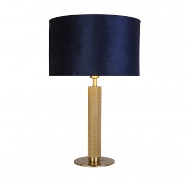 Hingham Table Lamp Knurled Brass