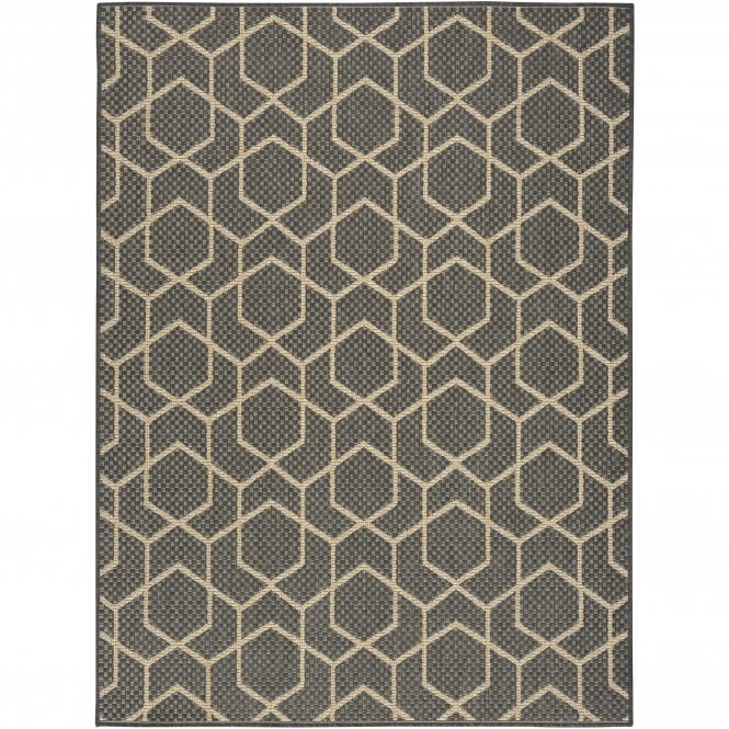 Horizon 01 Charcoal Outdoor Rug