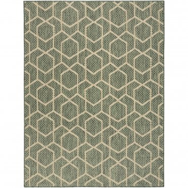 Horizon 01 Green Outdoor Rug