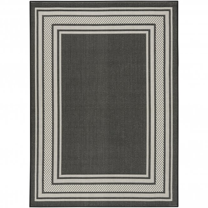 Horizon 03 Black Outdoor Rug