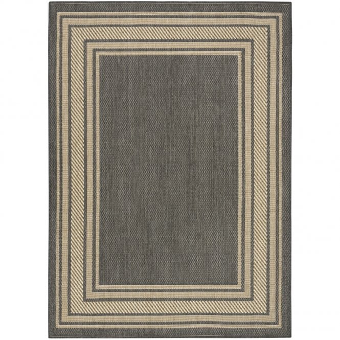 Horizon 03 Charcoal Outdoor Rug