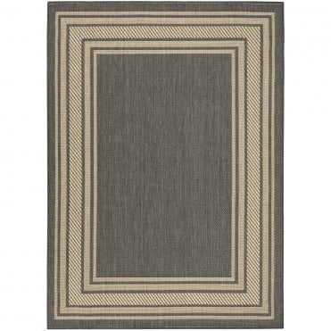 Horizon 03 Charcoal Outdoor Rug