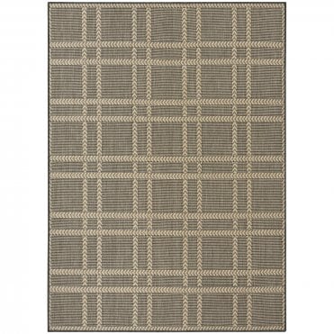 Horizon 04 Charcoal Outdoor Rug