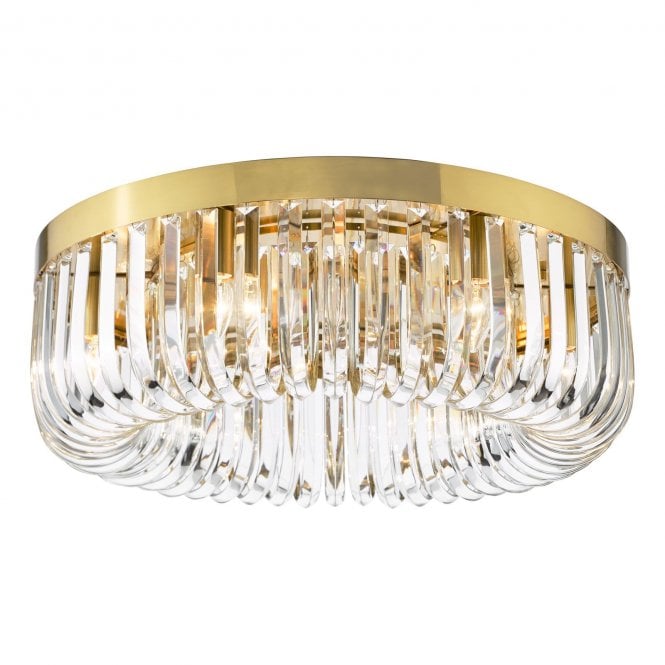 Ione Crystal Detail 6 Light Flush