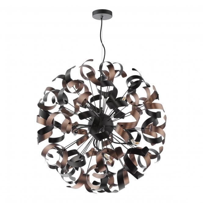 Ireby Black 12 Light Pendant