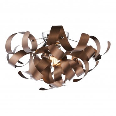 Ireby Chrome 4 Light Flush Ceiling Light