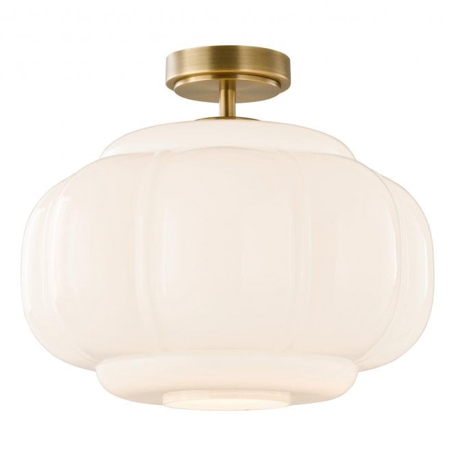 Iris Opal Glass Flush