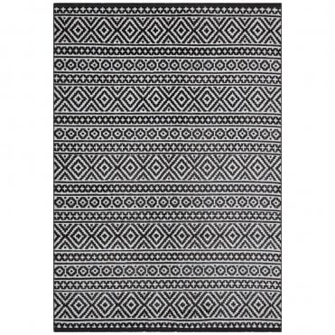Jazz 03 Grey Black Outdoor Rug