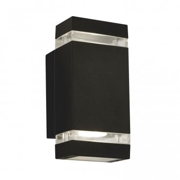 Kirkby LED Rectangle Outdoor 2Lt Wall Light