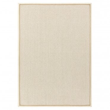 Korra Double Loop Cream Linen Rug