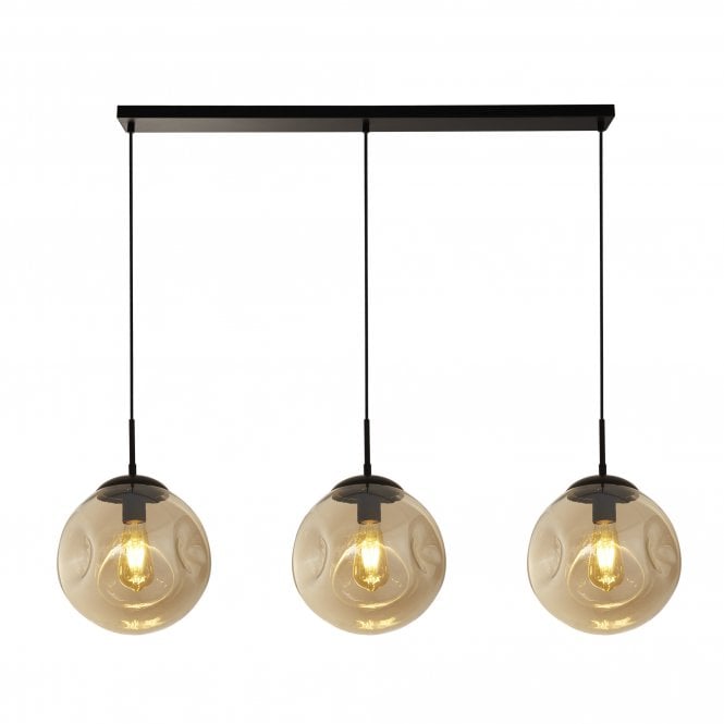 Lindale 3Lt Bar Pendant Black