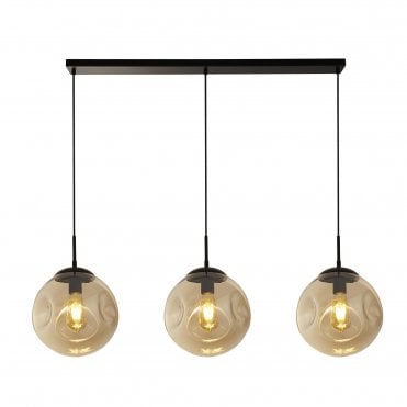 Lindale 3Lt Bar Pendant Black