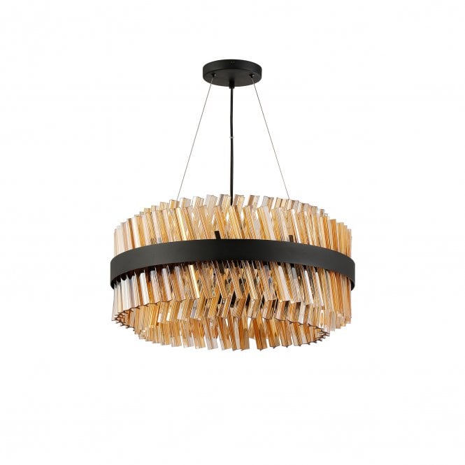 Lucia 18 Light Pendant Amber