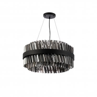 Lucia 18 Light Pendant Smoked