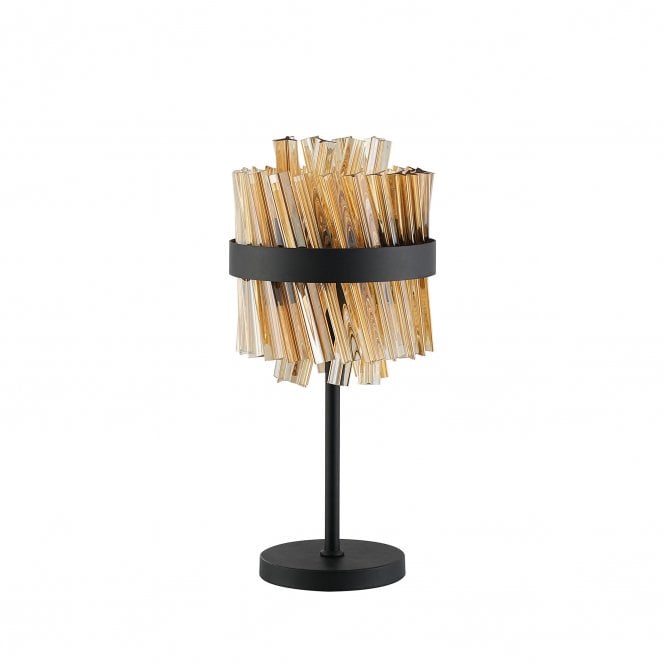 Lucia 6 Light Table Lamp Amber