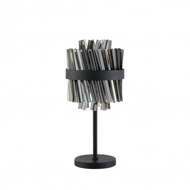 Lucia 6 Light Table Lamp Smoked